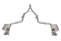 CORSA Performance - CORSA Performance 21070 Corsa 15-23 Challenger SRT/Hellcat/Demon/Redeye 2.75in Valved CB DR Exit w/ Twin 3.5in Pol Pro Tips - Image 1