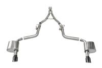 CORSA Performance - CORSA Performance 21072BLK Corsa 2015-2023 Charger SRT/Hellcat/Redeye 2.75in Valved Catback DRE w/ Single 4.5in Blk PVD Tips - Image 2