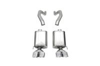 CORSA Performance - CORSA Performance 21077 Corsa 06-13 Chevy Corvette C6 Z06 7.0L / 09-13 ZR1 6.2L Polished Axle-Back Exhaust w/4.5in Twin Tips - Image 2