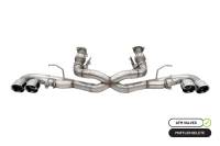 CORSA Performance - CORSA Performance 21102 Corsa 20-25 Corvette C8 3in Xtreme Cat-Back Exhaust 4.5in Pol Quad Tips - Integrates stock AFM Valve - Image 1