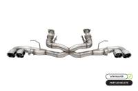 CORSA Performance - CORSA Performance 21102 Corsa 20-25 Corvette C8 3in Xtreme Cat-Back Exhaust 4.5in Pol Quad Tips - Integrates stock AFM Valve - Image 2