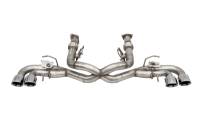 CORSA Performance - CORSA Performance 21105 Corsa 2020-2025 Corvette C8 3in Valved Cat-Back 4.5in Pol Quad Tips - Fits Factory NPP Exhaust - Image 1