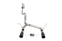 CORSA Performance - CORSA Performance 21122BLKUSA Corsa 07-18 Jeep Wrangler JKU 3.6L/3.8L 2.75in Sport Cat-Back Exhaust w/ 4in American Flag BlacTips - Image 1