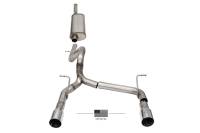 CORSA Performance - CORSA Performance 21124USA Corsa 2018-2025 Jeep Wrangler JLU 3.6L 2.75in Sport Cat-Back Exhaust w/ American Flag Tips - Image 1