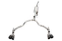 CORSA Performance - CORSA Performance 21130BLK Corsa 2021-2025 Suburban / Yukon XL 6.2L 4WD Dual Rear 3in to 2.75in Sport Cat-Back DW 4in BLK Tips - Image 1