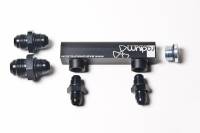Radium Engineering - RADIUM Engineering 20-0062 Radium Engineering Universal 4-Port Manifold - Black W/ Logo - Image 1