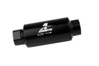 Aeromotive - Aeromotive 12330 Aeromotive In-Line Fuel Filter 40-M Stainless Mesh Element ORB-10 Port (Bright-Dip Black) 2in. OD - Image 4