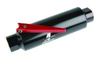 Aeromotive - Aeromotive 12331 Aeromotive In-Line AN-10 Filter w/Shutoff Valve 100 Micron SS Element - Black Anodize Finish - Image 3
