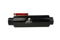 Aeromotive - Aeromotive 12332 Aeromotive In-Line AN-12 Filter w/Shutoff Valve 100 Micron SS Element - Black Anodize Finish - Image 4