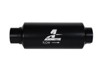 Aeromotive - Aeromotive 12343 Aeromotive In-Line Marine Filter - AN-12 - 40 Micron SS Element - Black Hardcoat Finish - Image 1