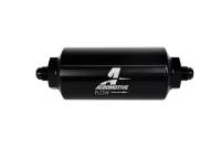 Aeromotive - Aeromotive 12348 Aeromotive In-Line Filter - (AN-6 Male) 40 Micron Stainless Mesh Element Bright Dip Black Finish - Image 3
