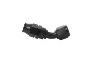 Aeromotive - Aeromotive 15354 Aeromotive PTFE Hose End - AN-08 - 45 Deg - Black Anodized - Image 1