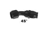 Aeromotive - Aeromotive 15357 Aeromotive PTFE Hose End - AN-10 - 45 Deg - Black Anodized - Image 2