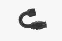 Aeromotive - Aeromotive 15363 Aeromotive PTFE Hose End - AN-08 - 180 Deg - Black Anodized - Image 1