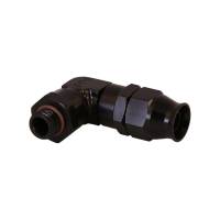 Aeromotive - Aeromotive 15736 Aeromotive PTFE Hose End - AN-06 to AN-08 Hose - 90 Deg - Black Anodized - Image 1