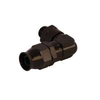 Aeromotive - Aeromotive 15736 Aeromotive PTFE Hose End - AN-06 to AN-08 Hose - 90 Deg - Black Anodized - Image 2