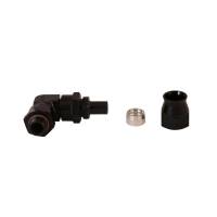 Aeromotive - Aeromotive 15736 Aeromotive PTFE Hose End - AN-06 to AN-08 Hose - 90 Deg - Black Anodized - Image 3