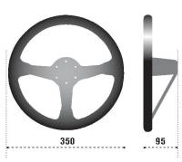 SPARCO - SPARCO 015R325CSN Sparco Steering Wheel 325 Suede Black - Image 3