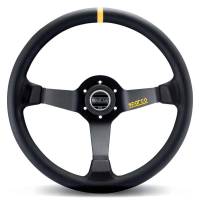 SPARCO - SPARCO 015R345MLN Sparco Steering Wheel 345 Leather Black - Image 3