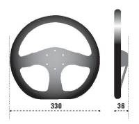 SPARCO - SPARCO 015R353PSN Sparco Steering Wheel 353 Suede Black (NO HORN INCLUDED) - Image 2
