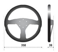 SPARCO - SPARCO 015R375PSN Sparco Steering Wheel 375 Suede Black - Image 2