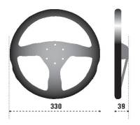 SPARCO - SPARCO 015R383PSN Sparco Steering Wheel 383 Suede Black - Image 1