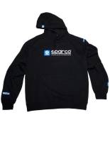SPARCO - SPARCO SP03100NR2M Sparco Sweatshirt Hooded WWW Blk Med - Image 1