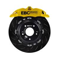 EBC - EBC Brakes BBK029YEL-1 EBC Racing 12-20 Fiat 500 Abarth 1.4L Turbo Yellow Apollo-4 Calipers 330mm Rotor Front Big Brake Kit - Image 3