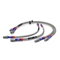 EBC - EBC Brakes BLA7550-6L EBC 98-01 BMW 323 2.3L Stainless Steel Brake Line Kit - Fits 1998-1999 BMW 323is, 323i - Image 2
