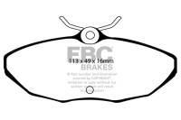 EBC - EBC Brakes DP21221/2 EBC Brakes Greenstuff 2000 Series Sport Pads - Fits 2003-2006 Jaguar S-Type, XJ8 - Image 3