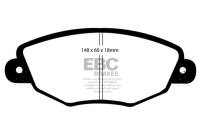 EBC - EBC Brakes DP21322 EBC 01-04 Jaguar X-Type 2.5 Greenstuff Front Brake Pads - Fits 2002-2008 Jaguar X-Type - Image 4