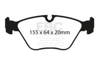 EBC - EBC Brakes DP21552 EBC 04-06 BMW X3 2.5 (E83) Greenstuff Front Brake Pads - Fits select 2001-2011 BMW models - Image 4