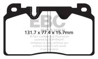 EBC - EBC Brakes DP22168 EBC 12+ Audi Q5 2.0 Turbo (Brembo) Greenstuff Front Brake Pads - Fits 2012-2023 Audi, Porsche models - Image 4