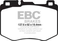 EBC - EBC Brakes DP22210 EBC 15-16 Mercedes-Benz C400 (W205) 3.0 Twin Turbo 4-Matic Greenstuff Front Brake Pads - Fits 2015-2023 Mercedes-Benz GLC300, C400, C300 - Image 4