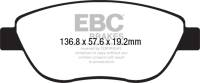 EBC - EBC Brakes DP22212 EBC 2014+ Fiat 500 1.4L Turbo Abarth Greenstuff Front Brake Pads - Fits 2014-2018 Fiat 500 - Image 4