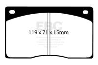 EBC - EBC Brakes DP2262 EBC 93-97 Aston Martin DB7 3.2 Supercharged Greenstuff Front Brake Pads - Fits select 1974-1998 Jaguar, Aston Martin applications - Image 3