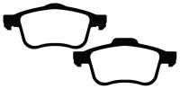 EBC - EBC Brakes DP23026 EBC 13+ Fiat 500L 1.4 Turbo Greenstuff Front Brake Pads - Fits 2014-2020 Fiat 500L - Image 3