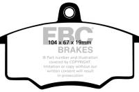 EBC - EBC Brakes DP2310 EBC 80-82 Audi 4000 1.6 Greenstuff Front Brake Pads - Image 1
