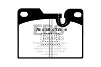 EBC - EBC Brakes DP2346 EBC 79-88 Porsche 924 2.0 Turbo Greenstuff Rear Brake Pads - Fits 1978-1989 Porsche 944, 928, 924 - Image 3