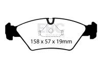 EBC - EBC Brakes DP2414 EBC 85-86 BMW 524 TD 2.4 TD (E28) Greenstuff Front Brake Pads - Fits select 1981-1993 Ferrari, Maserati applications - Image 4