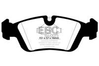EBC - EBC Brakes DP2914 EBC 96-98 BMW Z3 1.9 Greenstuff Front Brake Pads - Fits select 1992-1999 BMW models - Image 3