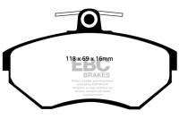 EBC - EBC Brakes DP31112C EBC 97-02 Volkswagen Cabriolet 2.0 Redstuff Front Brake Pads - Fits 1997-2000 Volkswagen Golf, Jetta - Image 4