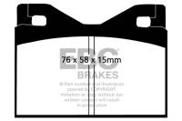 EBC - EBC Brakes DP3126C EBC 71-75 Ferrari 365 GTBB 4.4 Redstuff Rear Brake Pads - Fits 1985-1991 Ferrari Testarossa - Image 4