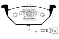 EBC - EBC Brakes DP31329C EBC 00-05 Volkswagen Beetle 2.0 Redstuff Front Brake Pads - Fits select 1999-2023 Volkswagen models - Image 2