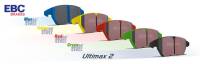 EBC - EBC Brakes DP31516C EBC 01-03 Porsche 911 (996) (Cast Iron Rotor only) 3.6 Twin Turbo GT2 Redstuff Front Brake Pads - Fits 2001-2014 Porsche 911 - Image 2