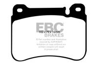 EBC - EBC Brakes DP31590C EBC 05-07 Mercedes-Benz C230 (W203) 2.5 Sport Sedan Redstuff Front Brake Pads - Fits 2005-2011 Mercedes-Benz SLK350, C320, CLK350 - Image 2