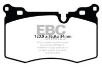 EBC - EBC Brakes DP31854C EBC 09-14 Mini Hardtop 1.6 Turbo J.C Works Redstuff Front Brake Pads - Fits 2009-2015 Mini Cooper - Image 2