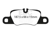 EBC - EBC Brakes DP31858C EBC 12-15 Porsche 911 (991) (Cast Iron Rotor only) 3.8 Carrera S Redstuff Rear Brake Pads - Fits 2012-2023 Porsche Panamera, 911 - Image 4
