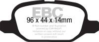 EBC - EBC Brakes DP31880C EBC 11+ Fiat 500 1.4 (ATE Calipers) Redstuff Rear Brake Pads - Fits 2012-2018 Fiat 500 - Image 2