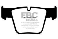 EBC - EBC Brakes DP31941C EBC 07-11 Mercedes-Benz CL63 AMG 6.2 Redstuff Front Brake Pads - Fits select 2007-2014 Mercedes-Benz models - Image 2